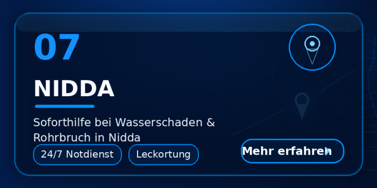 Nidda Wasserschaden Nidda – Leckortung und Bautrocknung