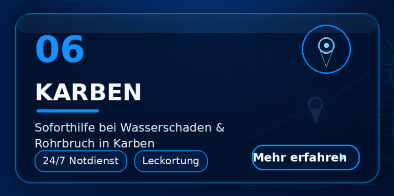 Karben Wasserschaden Karben – Rohrbruch und Feuchtigkeitsschaden