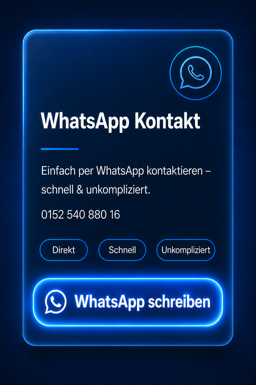 Schadenbilder oder kurze Infos bequem per WhatsApp senden und schnelle Rückmeldung erhalten. WhatsApp Kontakt für Wasserschaden Notdienst
